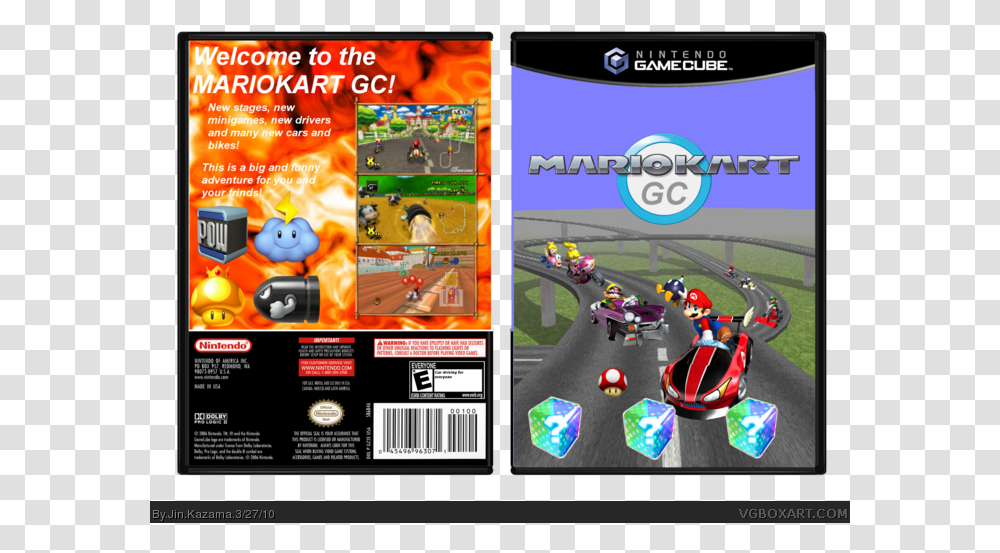 Mariokart Gc Box Art Cover Online Advertising, Wheel, Machine, Helmet Transparent Png