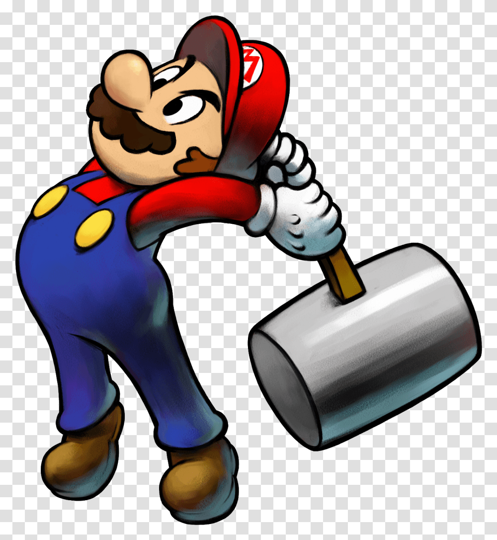Marioluigissbm Char Mario And Luigi Hammer, Toy, Tool, Mallet Transparent Png