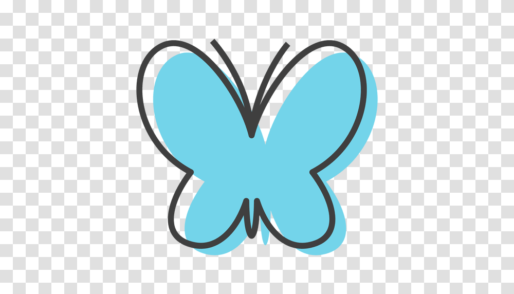 Mariposa Azul Colores Insectos, Painting, Heart Transparent Png