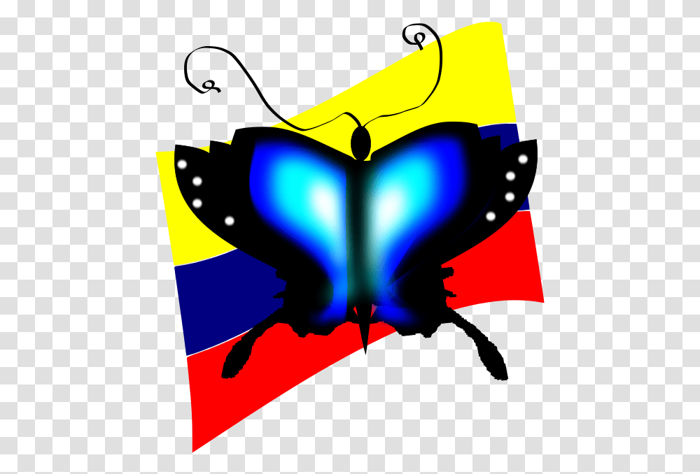 Mariposa Mariposas Amarillo Azul Y Rojo, Logo, Trademark, Light Transparent Png