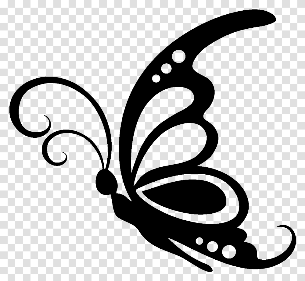 Mariposas Silhouette Black And White Butterfly Clipart, Gray, World Of Warcraft Transparent Png