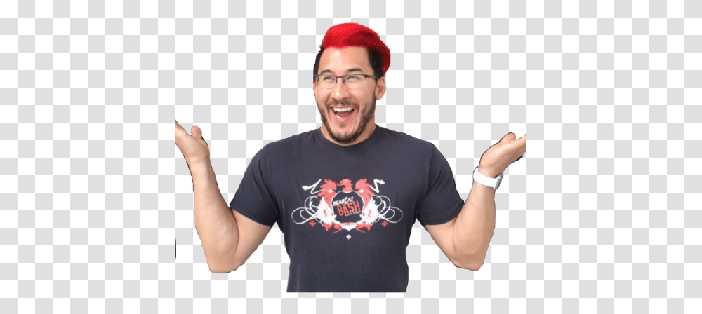 Mark Background Markiplier, Clothing, Person, T-Shirt, Arm Transparent Png