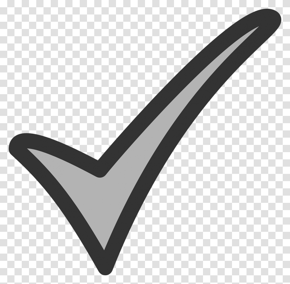 Mark Check Tick Free Picture Check Mark Outline, Label, Hammer Transparent Png