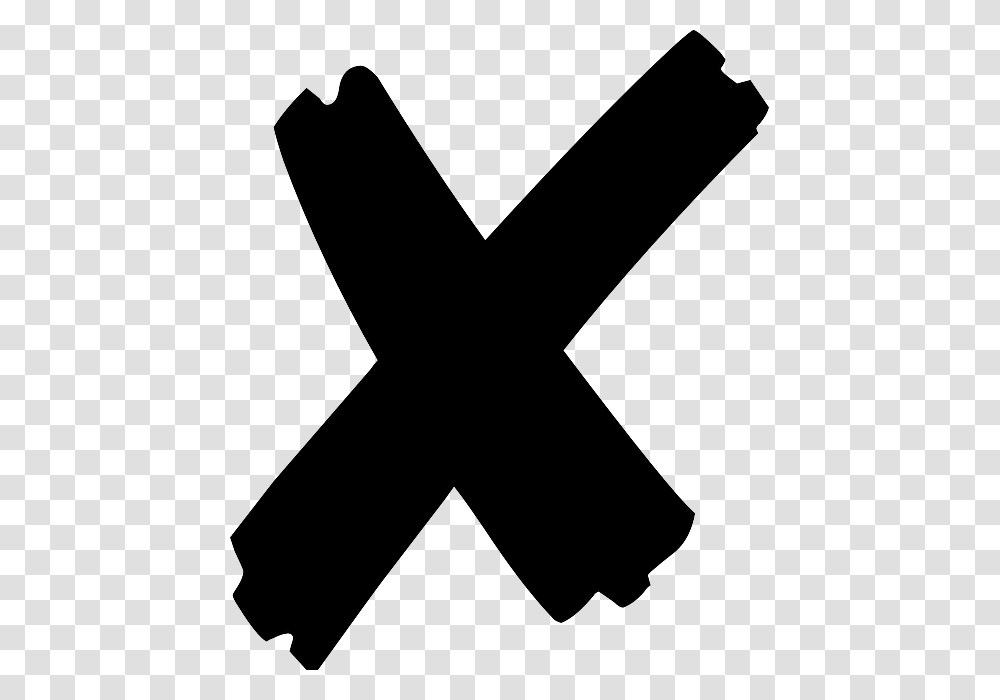 Mark Cross Wrong Incorrect No Vote Decision X Background Black, Axe, Tool, Silhouette, Logo Transparent Png