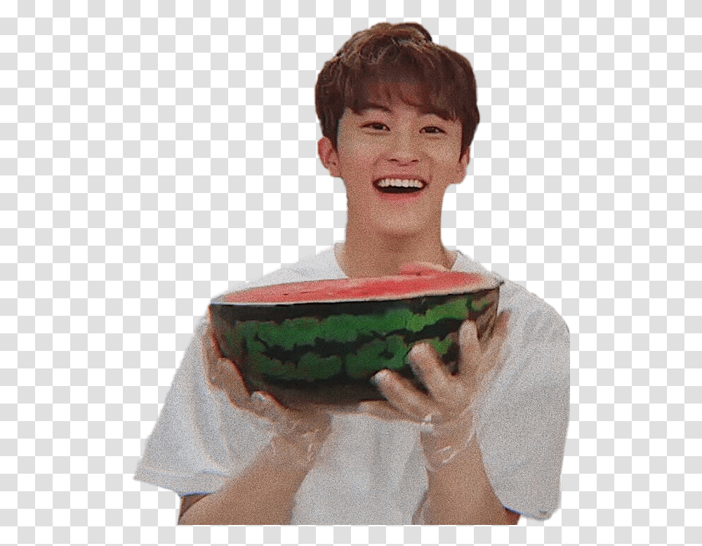 Mark Lee Cliparts Clip Free Download Mark Marklee Leemark Mark Lee Nct And Watermelon, Plant, Fruit, Food, Person Transparent Png