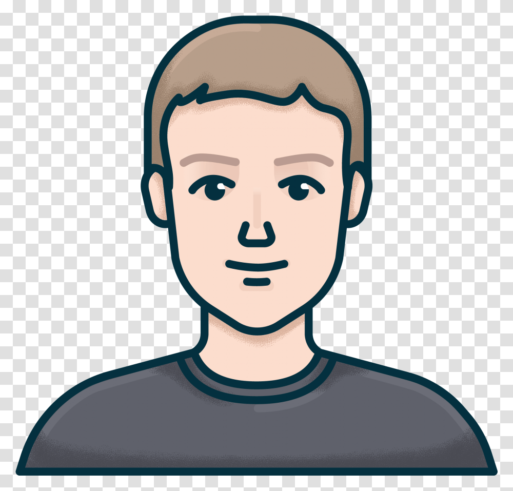 Mark Zuckerberg Face Cartoon, Head, Apparel, Photography Transparent Png