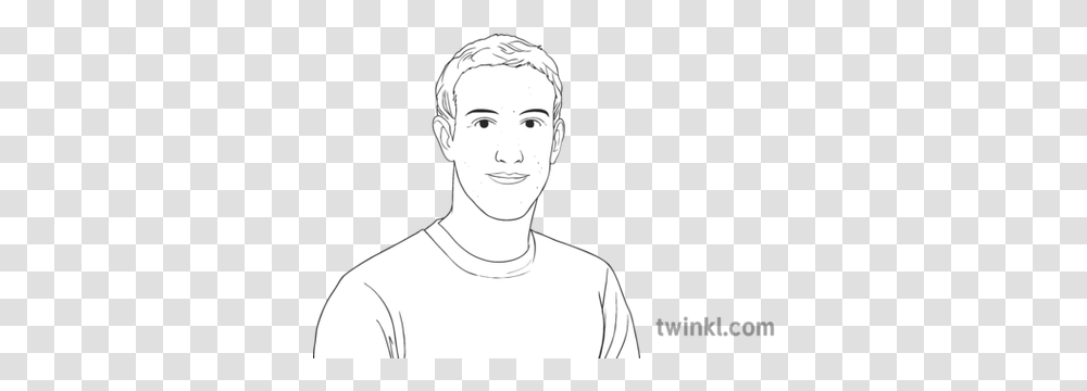 Mark Zuckerberg Portrait Facebook Sketch, Person, Human, Art, Drawing Transparent Png