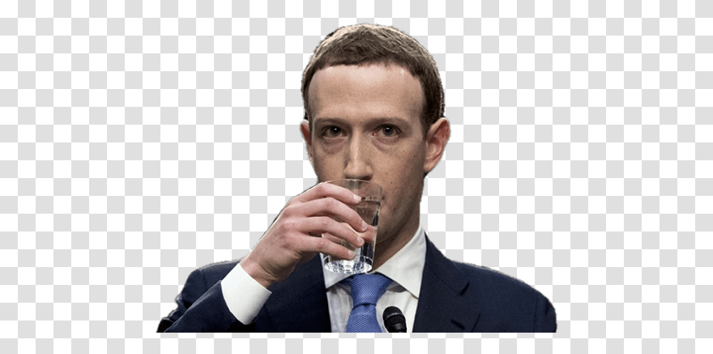 Mark Zuckerberg Water, Tie, Accessories, Person, Crowd Transparent Png