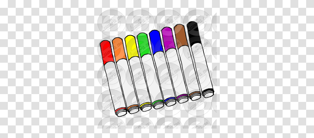 Markers Clipart, Rubber Eraser, Paint Container Transparent Png