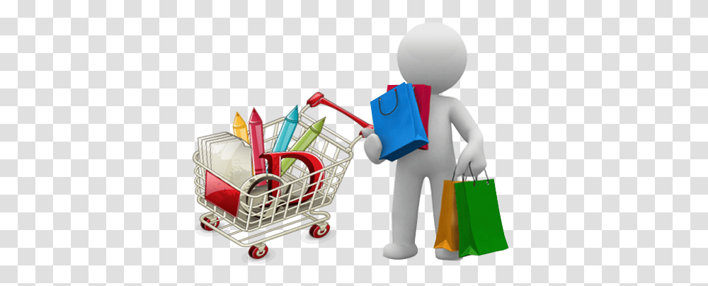 Market Shopping Clipart Free Clipart, Person, Human, Shopping Cart, Bag Transparent Png