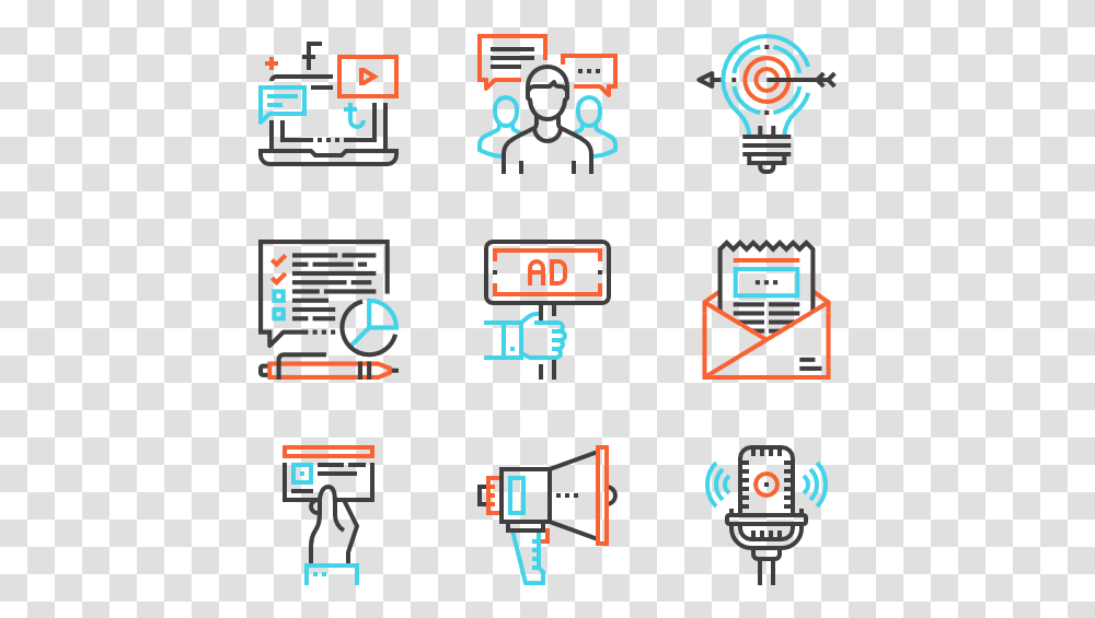 Marketing And Advertising Manage Data Icon, Scoreboard, Bomb, Weapon Transparent Png