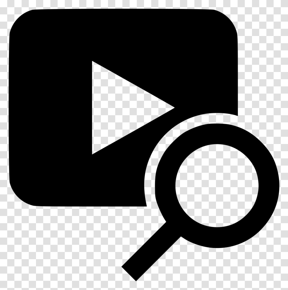 Marketing Video Search Svg Icon Free Download Search Movie Icon, Logo, Trademark, Magnifying Transparent Png