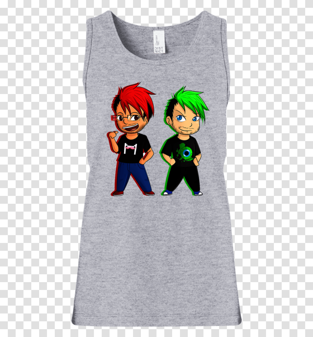 Markiplier And Jacksepticeye Girls Mark And Jack Art, Sleeve, Person, T-Shirt Transparent Png