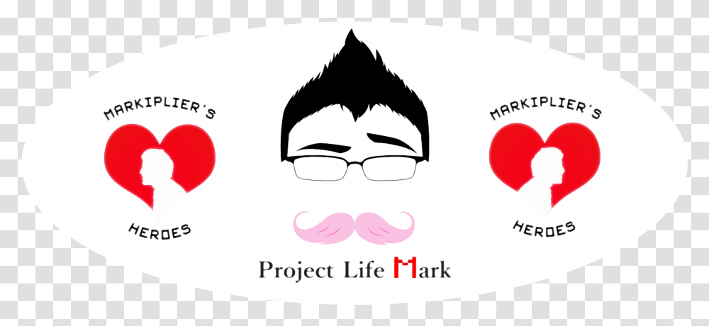 Markiplier, Label, Sticker, Mustache Transparent Png