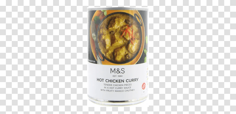 Marks And Spencer Hot Chicken Curry Can, Food, Plant, Aluminium, Bottle Transparent Png