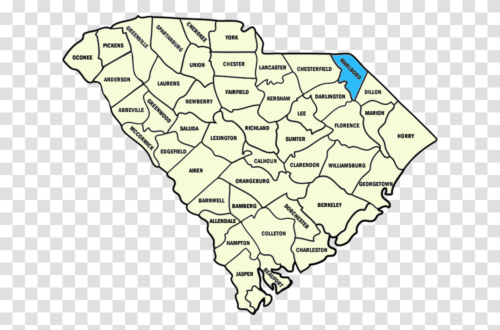 Marlboro County Image South Carolina, Map, Diagram, Atlas, Plot Transparent Png