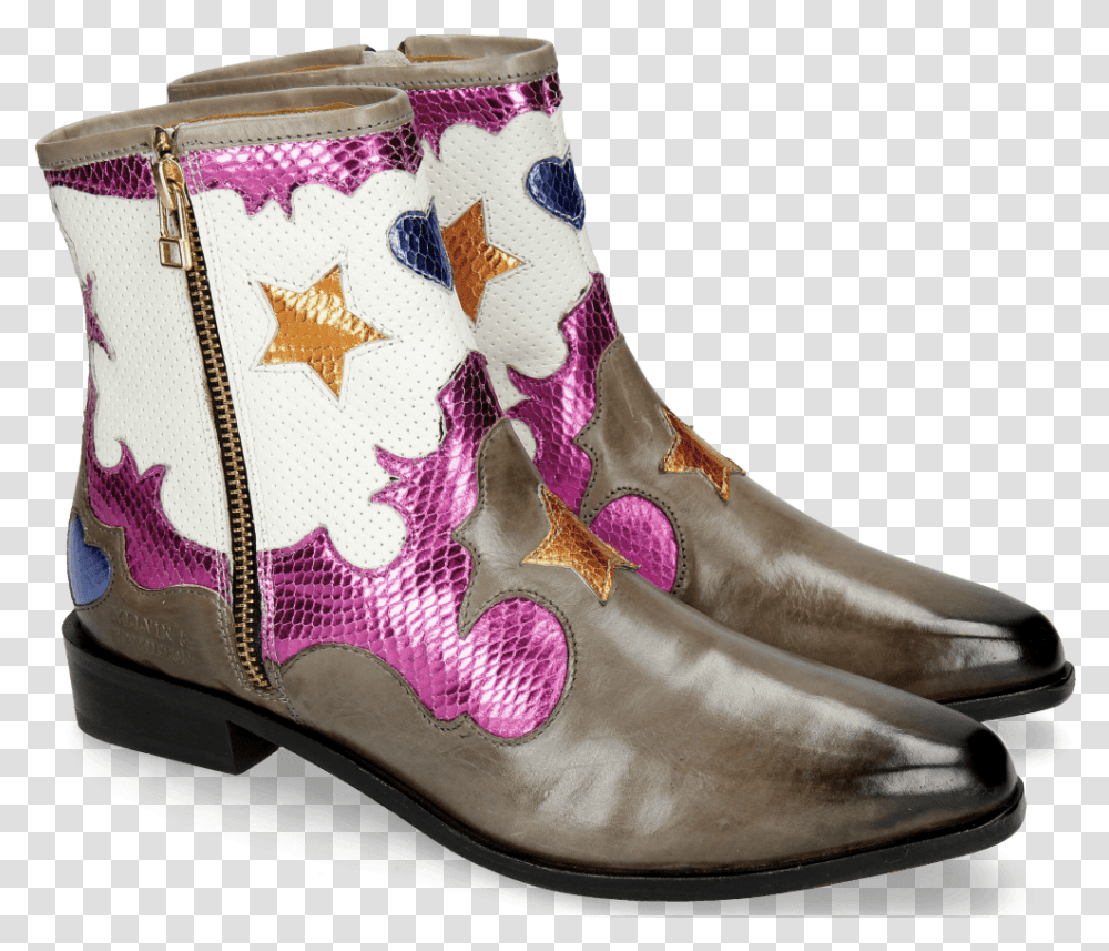 Marlin 12 Grigio Glitter Fuxia Venice Ankle Boot, Clothing, Apparel, Shoe, Footwear Transparent Png