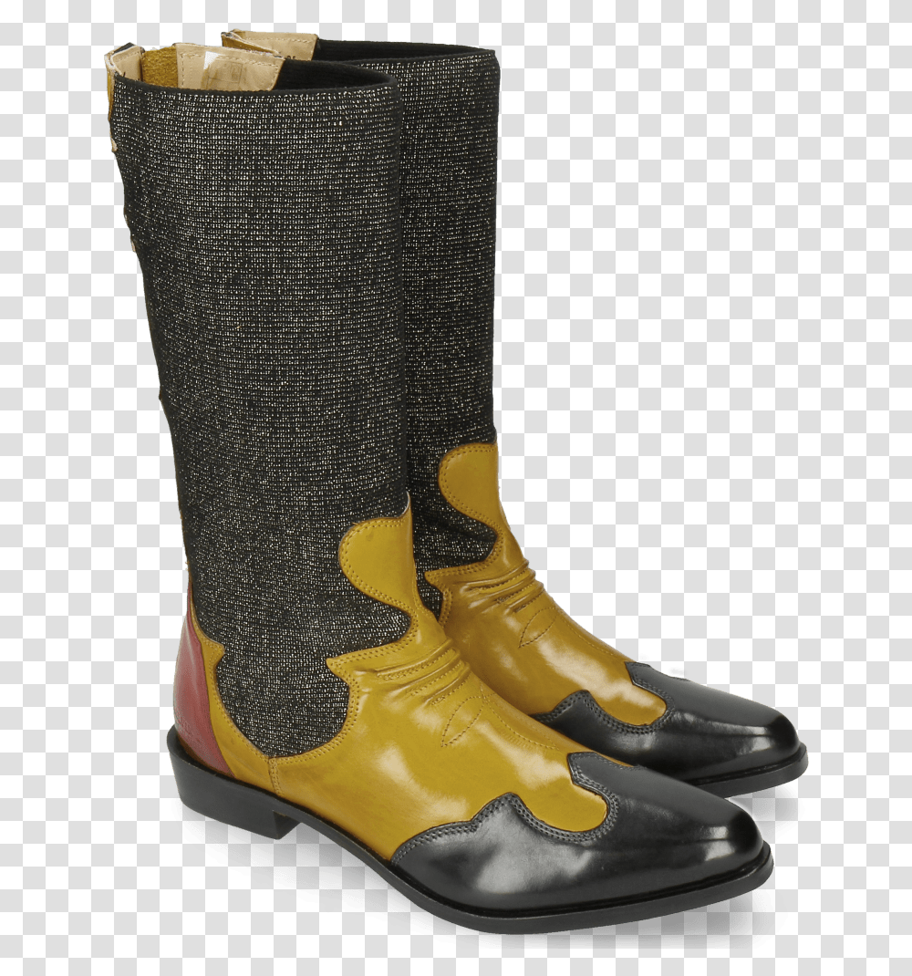 Marlin 35 Petrol Yellow Stefy Black Gold Melvin & Hamilton Riding Boot, Clothing, Apparel, Footwear, Shoe Transparent Png