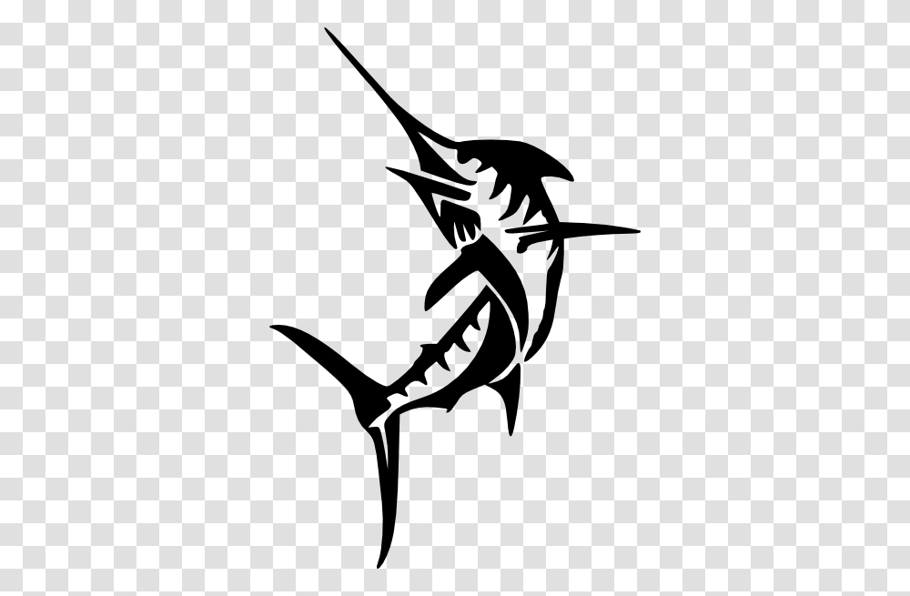 Marlin Clip Art Look, Silhouette, Stencil, Animal, Reptile Transparent Png