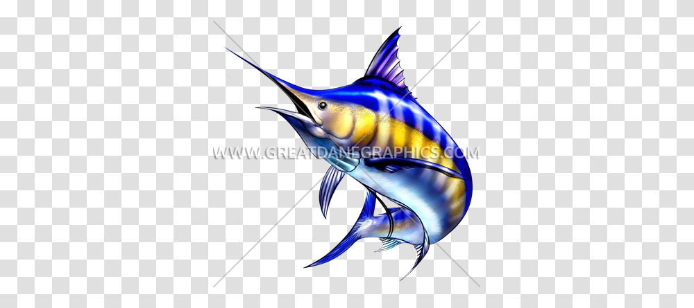Marlin Jump Production Ready Artwork For T Shirt Printing, Fish, Animal, Sea Life, Swordfish Transparent Png