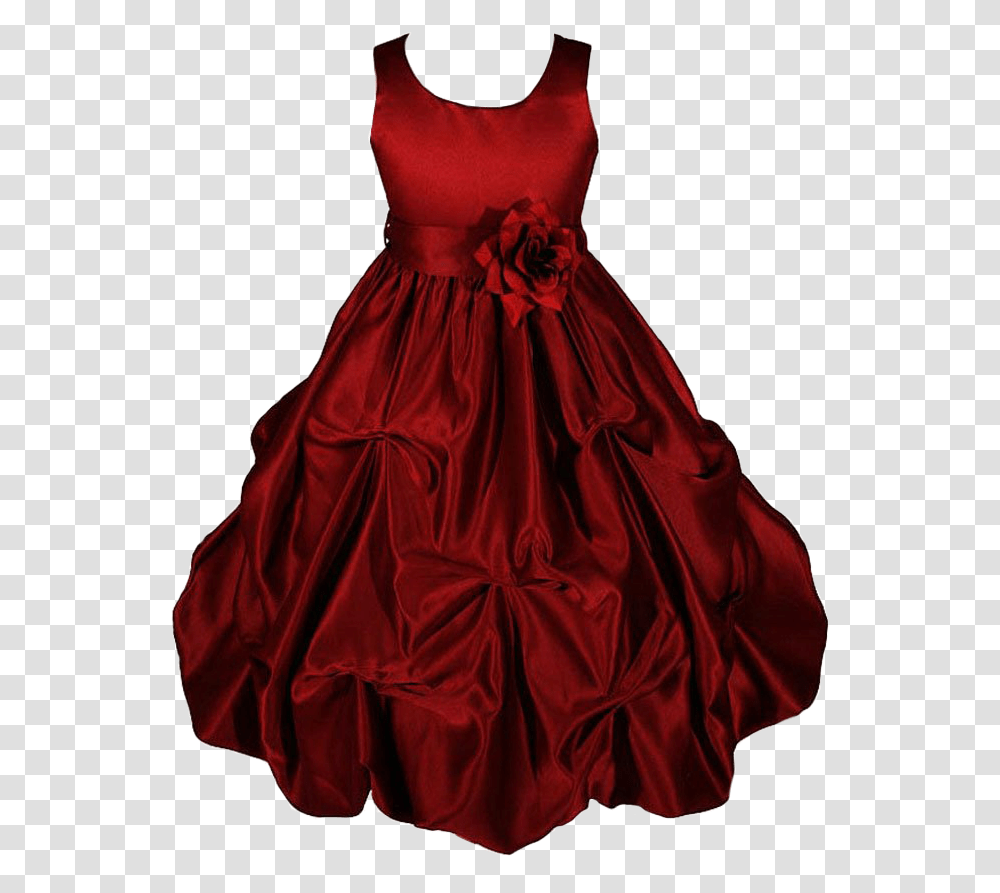 Maroon Dress For Girls, Apparel, Female, Person Transparent Png