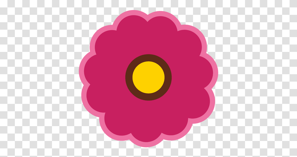 Maroon Flower Icon Circle, Plant, Blossom, Dahlia, Dye Transparent Png