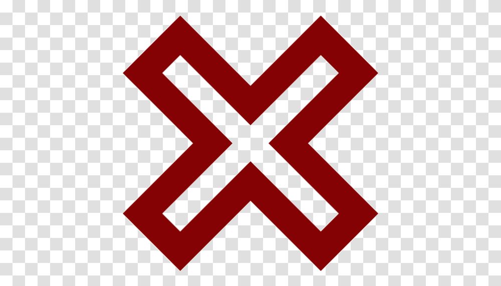 Maroon X Mark 2 Icon Red X Mark Gif, Logo, Symbol, Trademark, Text Transparent Png