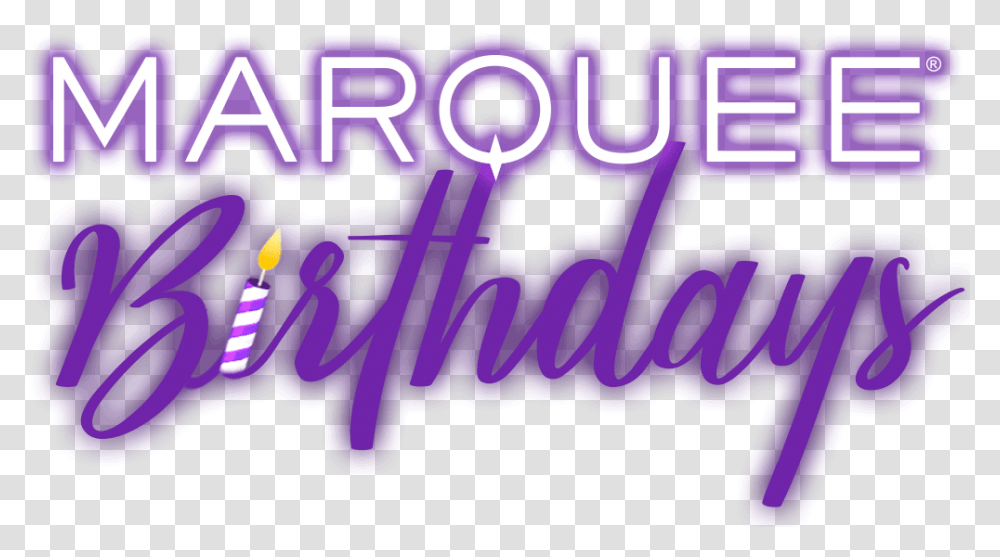 Marquee Birthday Packages Logo Lilac, Purple, Icing, Cream Transparent Png