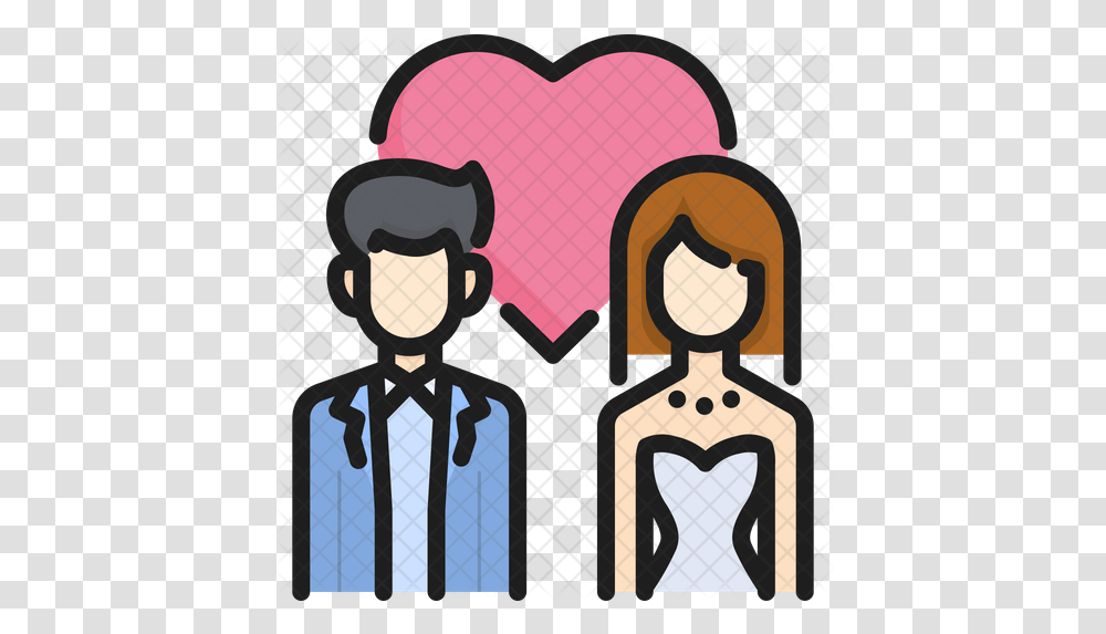 Married Couple Icon Clip Art, Heart, Text, Dating, Photo Booth Transparent Png