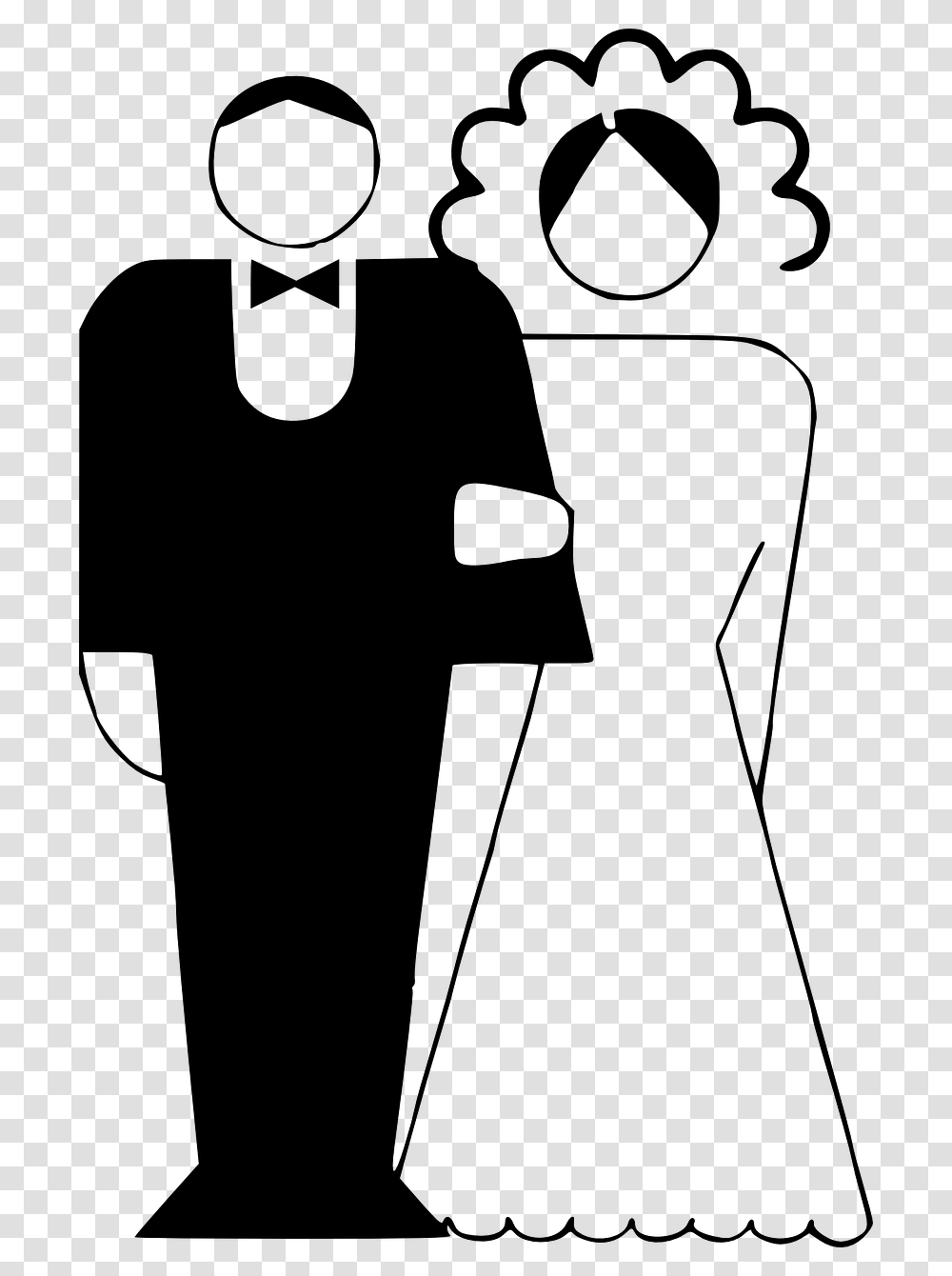 Married Couple Marriage Black And White, Gray, World Of Warcraft Transparent Png
