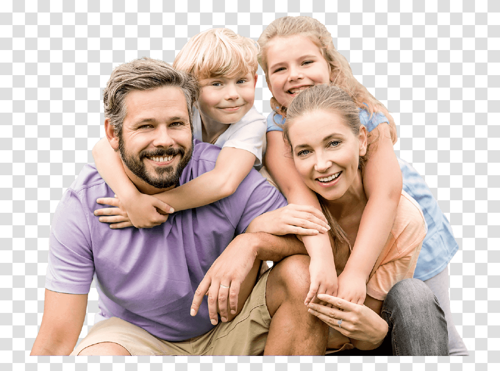 Married Couple With 2 Young Children Couple With 2 Children, People, Person, Human, Family Transparent Png
