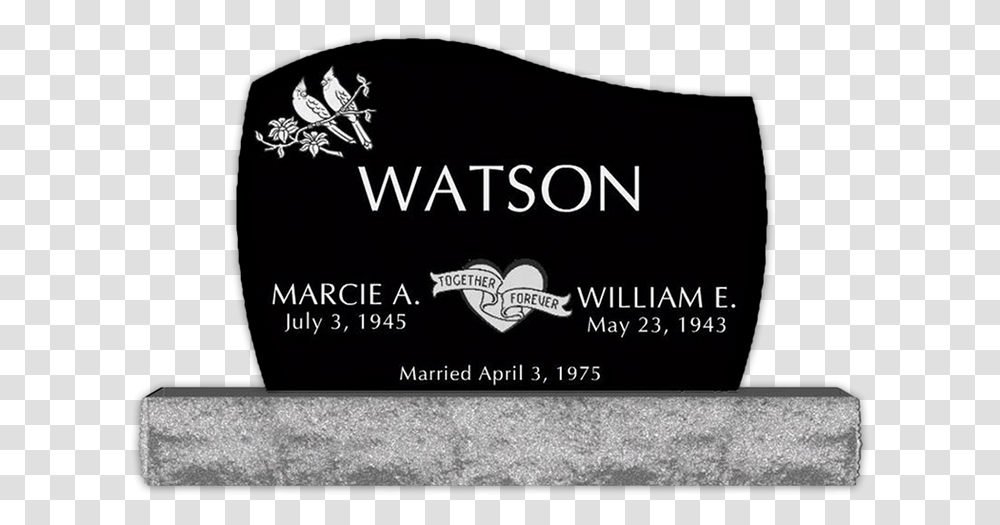 Married Design For Headstone, Paper, Business Card, Flyer Transparent Png