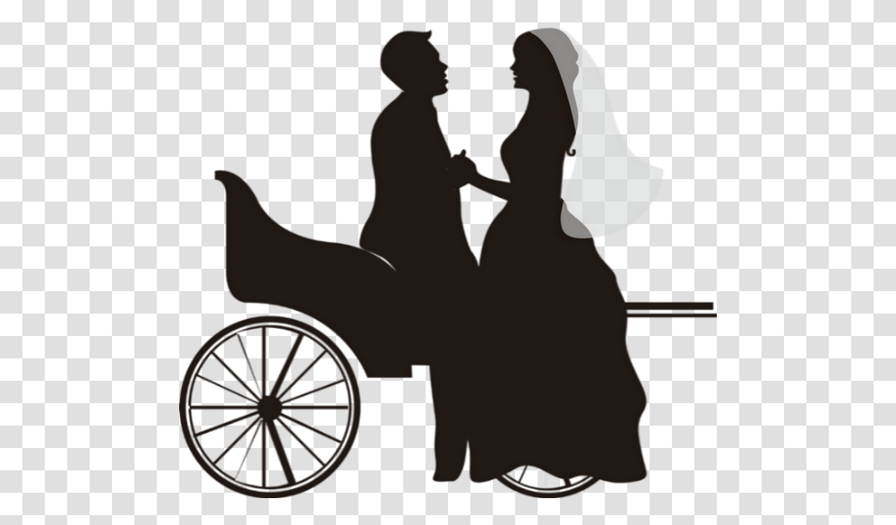 Married, Person, Human, Silhouette, Wheel Transparent Png