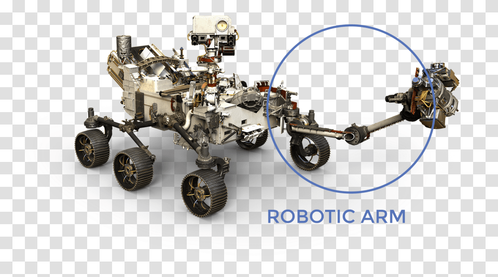 Mars 2020 Robotic Arm Mars 2020 Rover, Machine, Engine, Motor, Tire Transparent Png