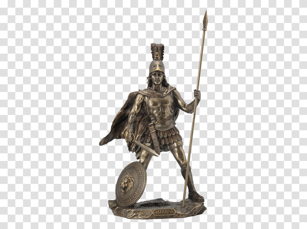Mars God Of War Statue Ares Statue, Person, Human, Bronze, Knight Transparent Png