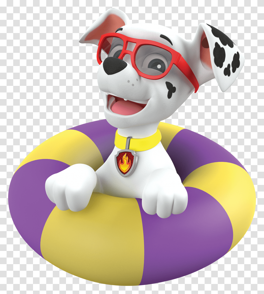 Marshall In A Pool Paw Patrol Clipart Paw Patrol Marshall Summer Transparent Png