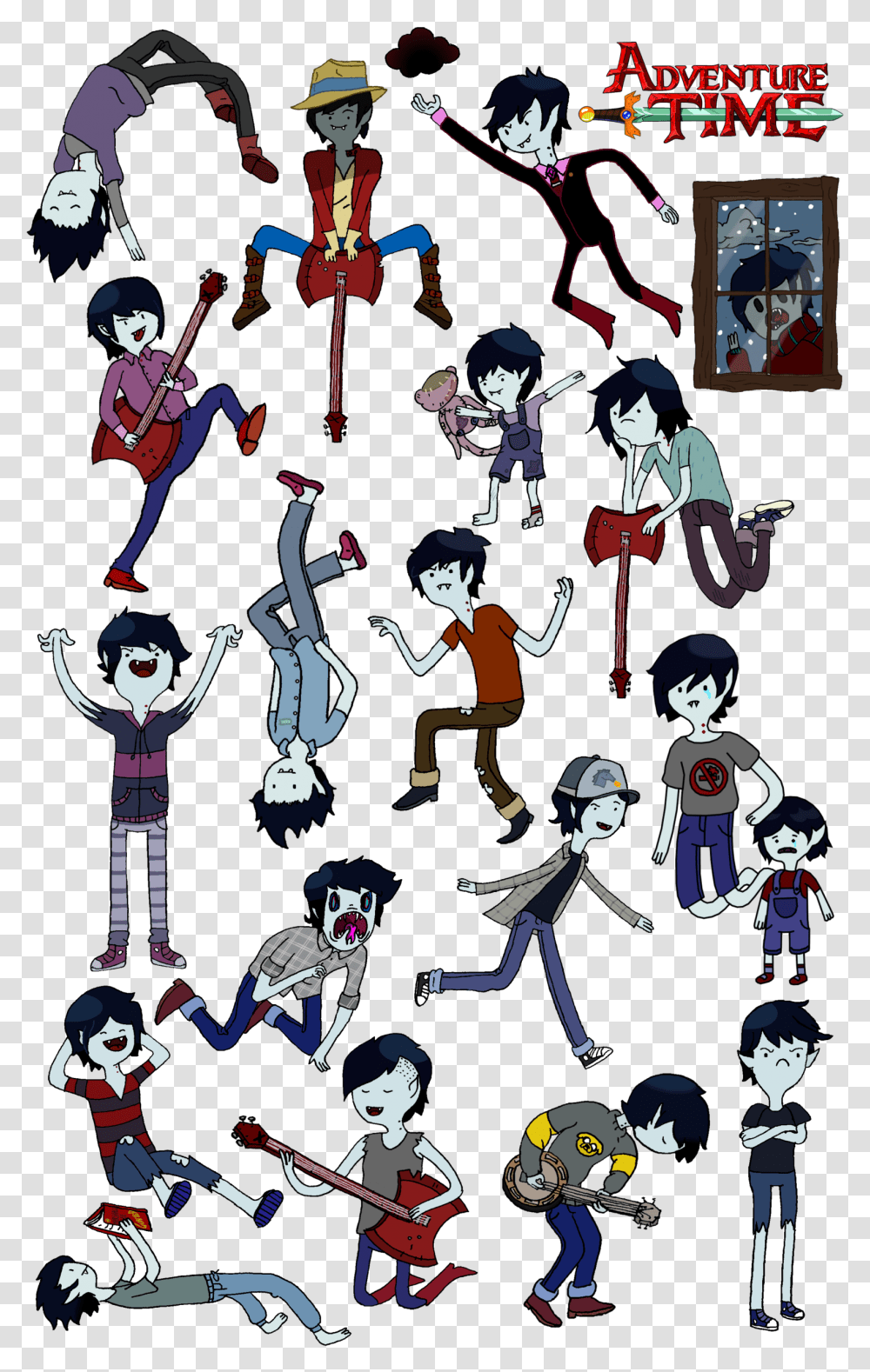 Marshall Lee Genderbent Outfits Adventure Time Marshall Lee Outfits, Person, Poster, Guitar, Leisure Activities Transparent Png