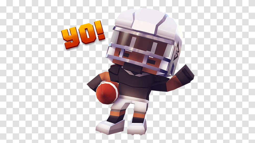 Marshawn Lynch Blocky Football Messages Toy, Robot, Helmet, Clothing, Apparel Transparent Png