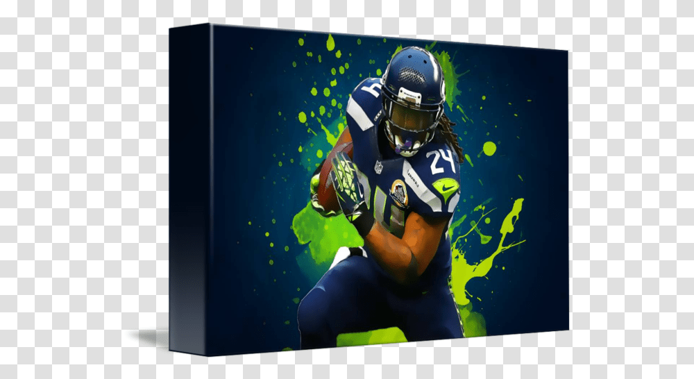 Marshawn Lynch Sprint Football, Helmet, Clothing, Apparel, Person Transparent Png