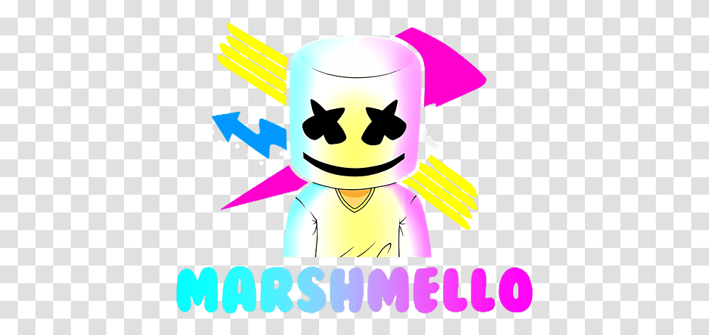 Marshmallow Coffee Mug Dj Marshmello Logo, Text, Graphics, Art, Paper Transparent Png