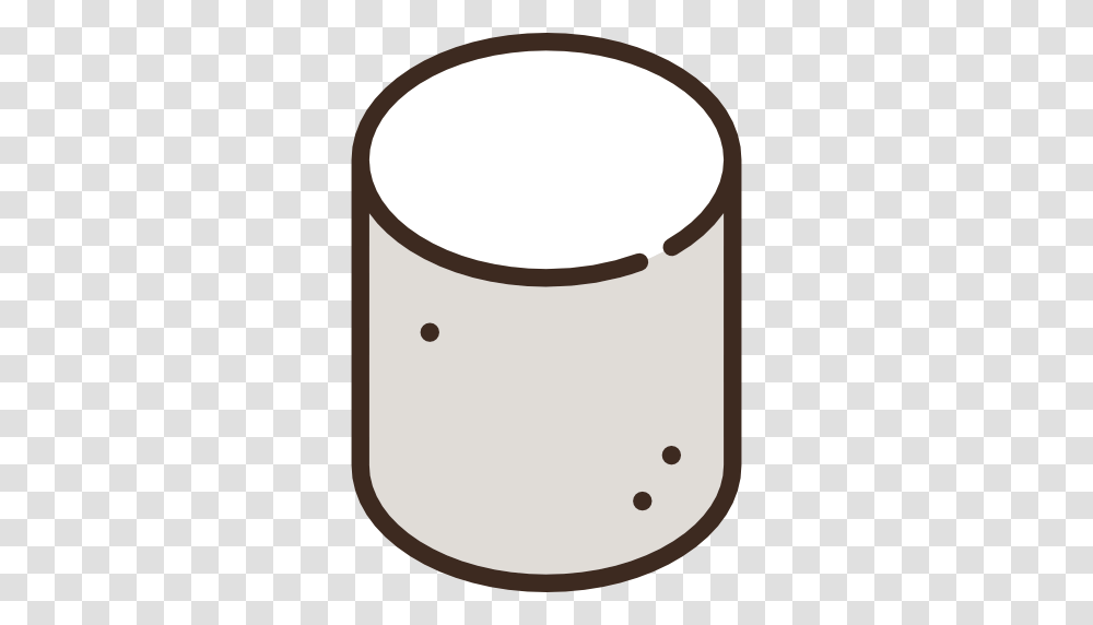Marshmallow, Cylinder, Barrel, Drum, Percussion Transparent Png