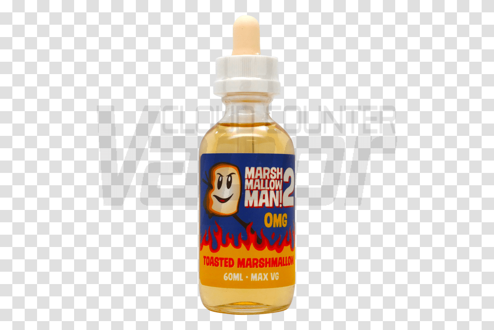 Marshmallow Man Vape Juice, Bottle, Label, Beer Transparent Png