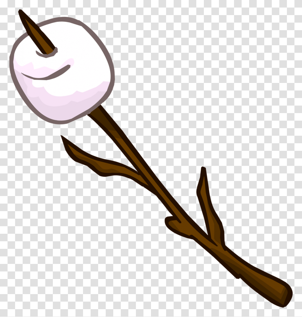 Marshmallow On A Stick Clip Art Camping Outdoor, Plant, Flower, Weapon, Petal Transparent Png
