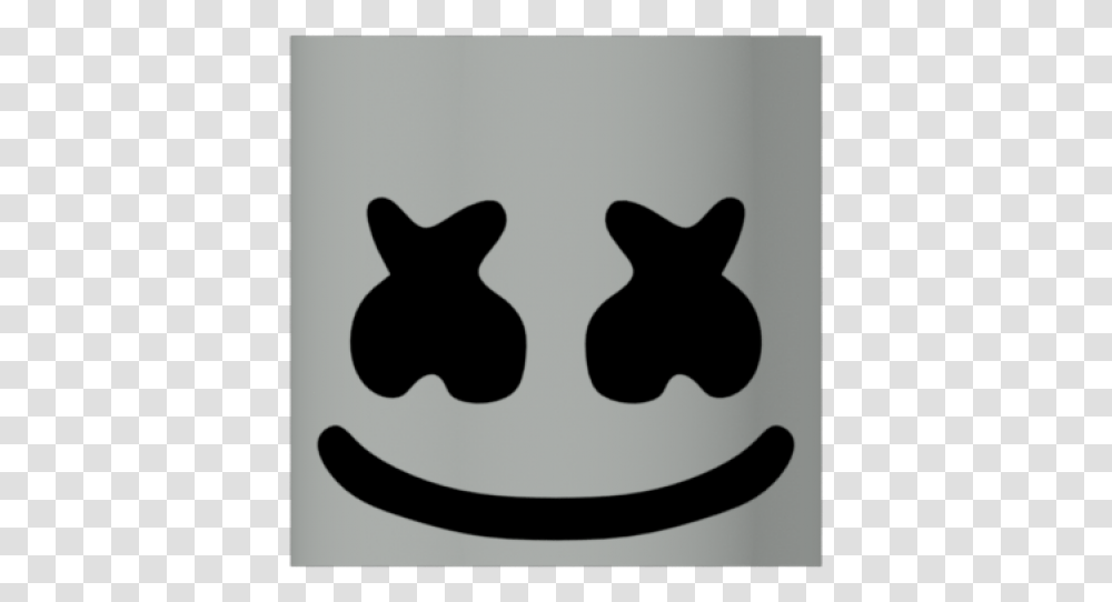 Marshmello Head, Stencil, Cat, Pet, Mammal Transparent Png