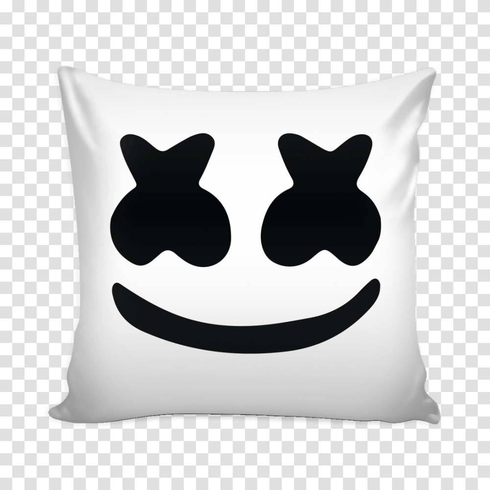 Marshmello Pillocase, Pillow, Cushion, Cat, Pet Transparent Png
