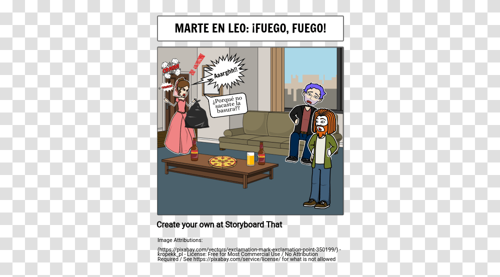 Marte Fuego Storyboard By Alejandra4314 Cartoon, Comics, Book, Person, People Transparent Png