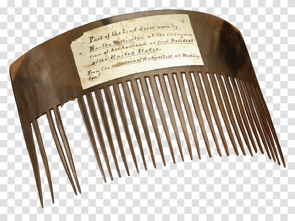 Martha Washington S Hair Comb Tool, Brush Transparent Png