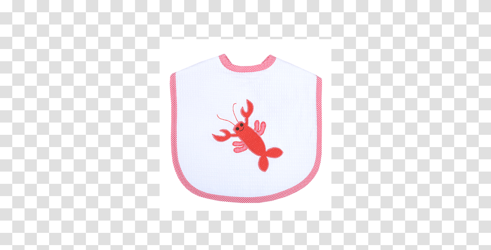 Marthas Applique Bib In Crawfish Ladies In Waiting, Rug, Animal, Seafood Transparent Png