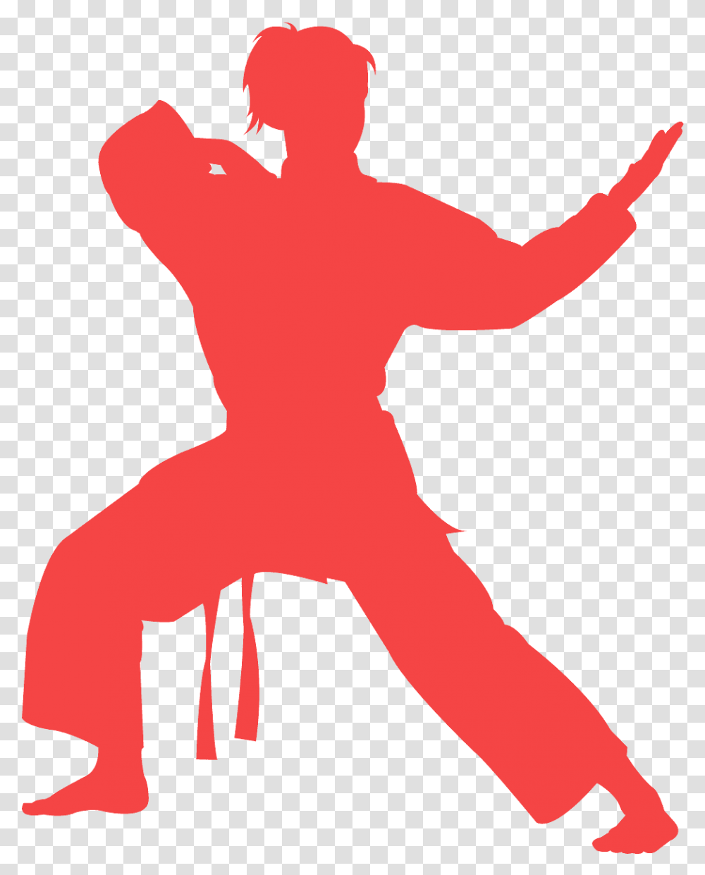 Martial Art Girl Silhouette, Person, Crowd, Kicking, Cupid Transparent Png