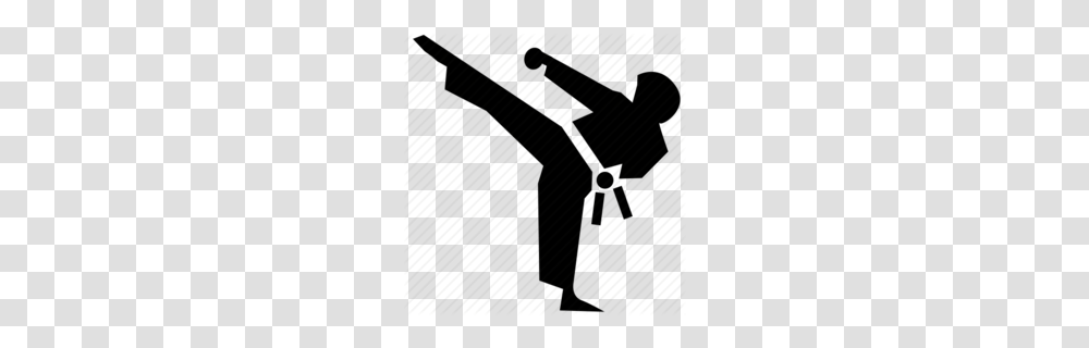 Martial Arts Clipart, Kneeling, Stencil Transparent Png